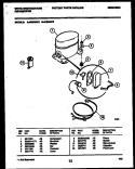 COMPRESSOR PARTS Diagram and Parts List for WED50P3  Frigidaire Dehumidifier