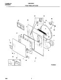 P16V0020 FRNT PNL, DOOR Diagram and Parts List for FDE7976FS1  Frigidaire Dryer