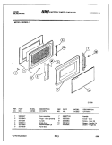 DOOR Diagram and Parts List for LMW850-1  Frigidaire Microwave