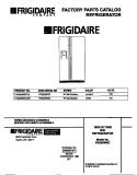 COVER Diagram and Parts List for FRS26WRCD5  Frigidaire Refrigerator