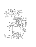 CABINET, BASE, TOP, LID Diagram and Parts List for WCISFH0  Frigidaire Washer