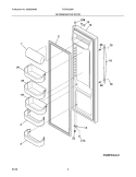 Part Location Diagram of 241837278 Frigidaire Display DOOR-REFR