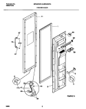 FREEZER DOOR Diagram and Parts List for MRS22WRCD1  Frigidaire Refrigerator