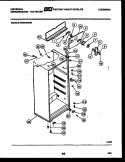 CABINET PARTS Diagram and Parts List for GTN140BG1  Frigidaire Refrigerator