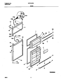 DOOR Diagram and Parts List for MRT18GRGW2  Frigidaire Refrigerator