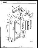 CABINET PARTS Diagram and Parts List for MRT19PNAW0  Frigidaire Refrigerator