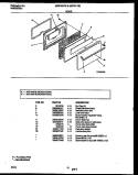 DOOR PARTS Diagram and Parts List for MGF300PBWA  Frigidaire Range