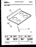 COOKTOP PARTS Diagram and Parts List for R30NL2  Frigidaire Range