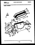 CHEST FREEZER PARTS Diagram and Parts List for TFC13M0AW0  Tappan Freezer