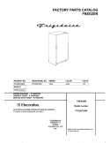 COVER Diagram and Parts List for FFU20F3AW0  Frigidaire Freezer