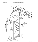 CABINET W / FAN ASSEMBLY Diagram and Parts List for WRT17FGCD1  Frigidaire Refrigerator