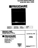 COVER Diagram and Parts List for FEB789WCCG  Frigidaire Wall Oven
