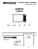 COVER Diagram and Parts List for 56-2272-10/01  Frigidaire Microwave