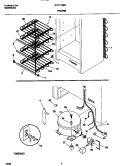 SYSTEM Diagram and Parts List for FFU17M8CW0  Frigidaire Freezer