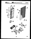 SYSTEM AND AUTOMATIC DEFROST PARTS Diagram and Parts List for RS19F3WS1B  Gibson Refrigerator
