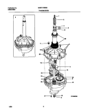 P12M0002 TRANSMISSION Diagram and Parts List for MWX111REW2  Frigidaire Washer