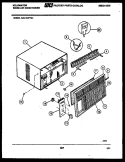 CABINET PARTS Diagram and Parts List for KAL104P1A1  Kelvinator Air Conditioner