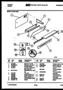 SPLASHER CONTROL Diagram and Parts List for 73-3757-23-08  Tappan Range