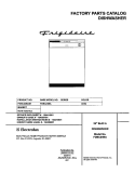 COVER Diagram and Parts List for FDBC24BAS1  Frigidaire Dishwasher