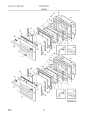 DOORS Diagram and Parts List for EW30EW6CGS3  Electrolux Wall Oven