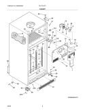 CABINET Diagram and Parts List for PLHT219TCBS  Frigidaire Refrigerator
