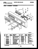 CONSOLE AND CONTROL PARTS Diagram and Parts List for TDB668RBR0  Tappan Dishwasher