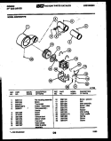 MOTOR AND BLOWER PARTS Diagram and Parts List for DG27S6WVFB  Gibson Dryer