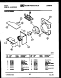 AIR HANDLING PARTS Diagram and Parts List for AK18E7RVA  Gibson Air Conditioner