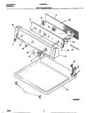 CONTROLS / TOP PANEL Diagram and Parts List for MDE546REW0  Frigidaire Dryer