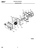 AIR HANDLING PARTS Diagram and Parts List for WAC073W7A1  Frigidaire Air Conditioner