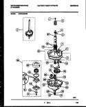 TRANSMISSION PARTS Diagram and Parts List for WWX645PBS0  Frigidaire Washer