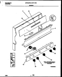 BACKGUARD Diagram and Parts List for MPF311SBDA  Frigidaire Range