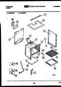 BODY PARTS Diagram and Parts List for GG34BNL1  Frigidaire Range