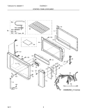 CONTROL PANEL, DOOR, MISCELLANEOUS Diagram and Parts List for EI30BM5CHWC  Electrolux Microwave
