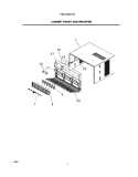 CABINET FRONT AND WRAPPER Diagram and Parts List for FAC103J1A1  Frigidaire Air Conditioner