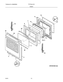 DOOR Diagram and Parts List for FFGF3051LSA  Frigidaire Range