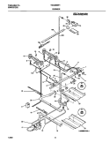 GAS BURNER Diagram and Parts List for TGO356BHD1  Frigidaire Range