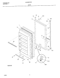 DOOR Diagram and Parts List for UL5000ECW3  Frigidaire Freezer