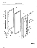 REFRIGERATOR DOOR Diagram and Parts List for FRS26WQHW2  Frigidaire Refrigerator