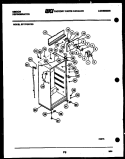 CABINET PARTS Diagram and Parts List for RT17F3WT3D  Gibson Refrigerator
