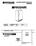 COVER Diagram and Parts List for FFU16F9CW2  Frigidaire Freezer