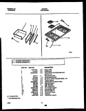 COOKTOP AND DRAWER PARTS Diagram and Parts List for GF690RXD1  Frigidaire Range