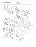 ICE CONTAINER Diagram and Parts List for FRS6HF6JW0  Frigidaire Refrigerator