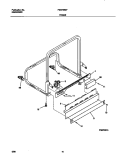 FRAME Diagram and Parts List for FDB736GFR5  Frigidaire Dishwasher