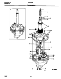 TRANSMISSION Diagram and Parts List for FLXE52RBT5  Frigidaire Washer Dryer Combo