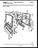 DOOR PARTS Diagram and Parts List for DW6250A1  Frigidaire Dishwasher
