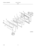 DOOR Diagram and Parts List for FLF316DSD  Frigidaire Range