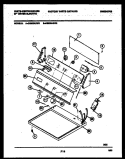 CONSOLE AND CONTROL PARTS Diagram and Parts List for DE600ADW2  Frigidaire Dryer