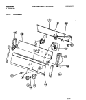CONSOLE & CONTROLS Diagram and Parts List for FWX223LBS1  Frigidaire Washer