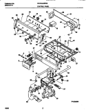 CONTROL PANEL Diagram and Parts List for FWTR445RFS0  Frigidaire Washer